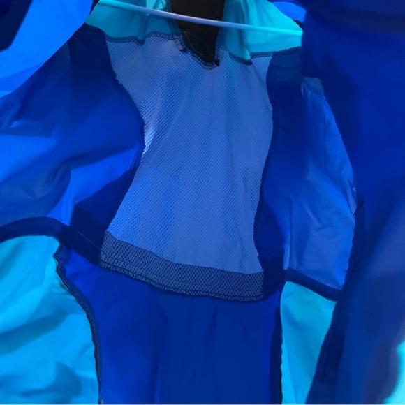 Vintage Nike blue black teal color block windbreaker zip up size small - Picture 9 of 13